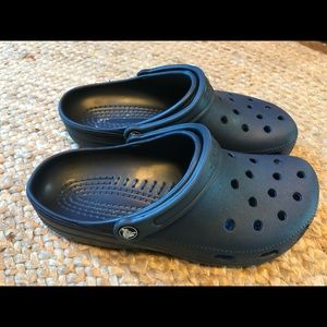 Navy blue crocs